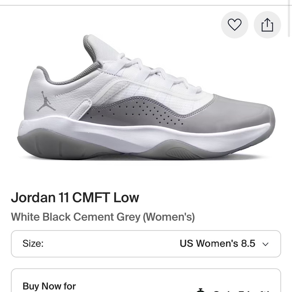 Jordan Women's Athletic Shoes - White and Gray